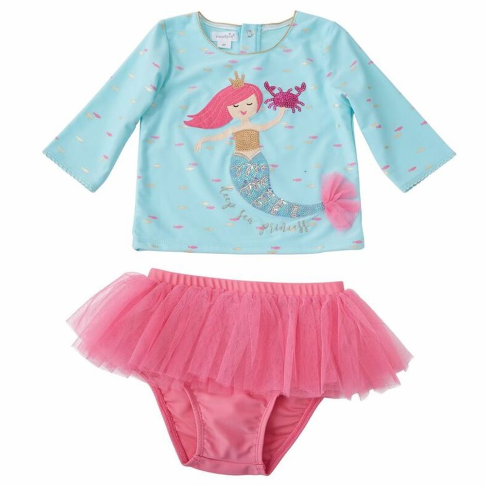 3-6M | Mermaid tutu glitter swimsuit